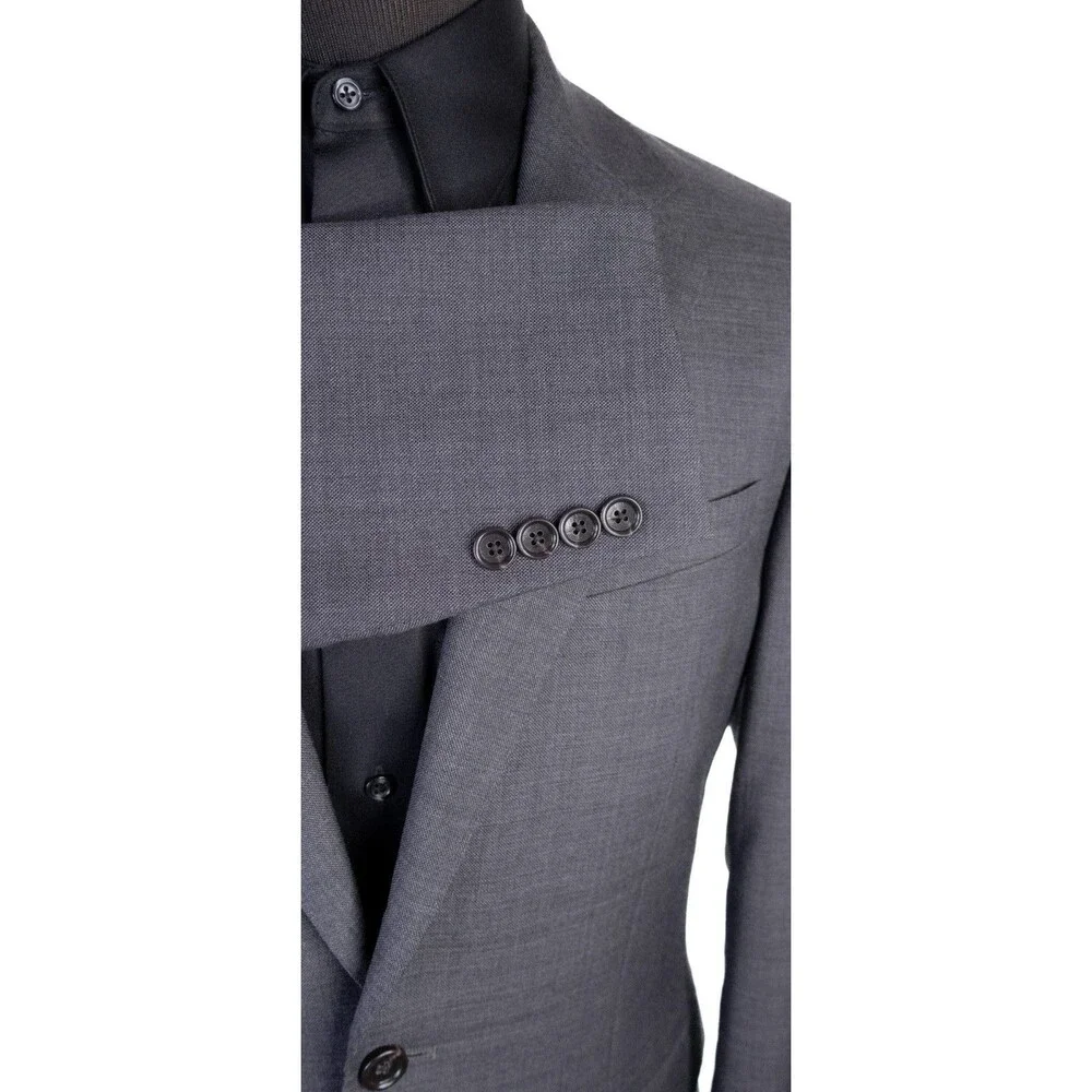 J.Crew Ludlow Tollegno 1900 Sz 38S 3D Wool Sport Coat Gray Two Button Jacket